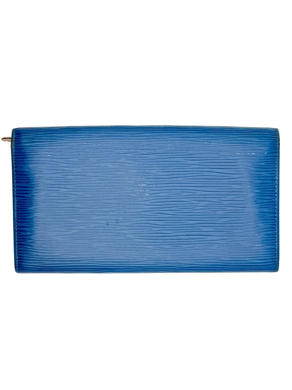 Louis Vuitton Toledo Blue Epi Leather Pochette Portefeuille Long Wallet Vintage